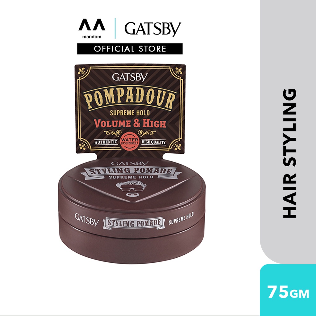 GATSBY Styling Pomade Supreme Hold 75g (mens hair pomade, hair pomade, pomade original)