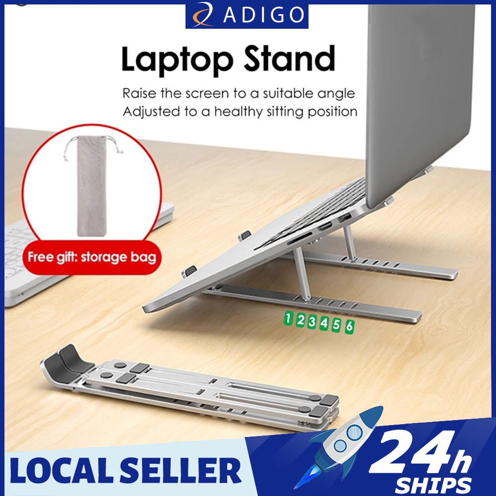 Truly《 》Laptop Holder for Notebook Laptop Stand Bracket Foldable Alloy Laptop Holder for PC Notebook